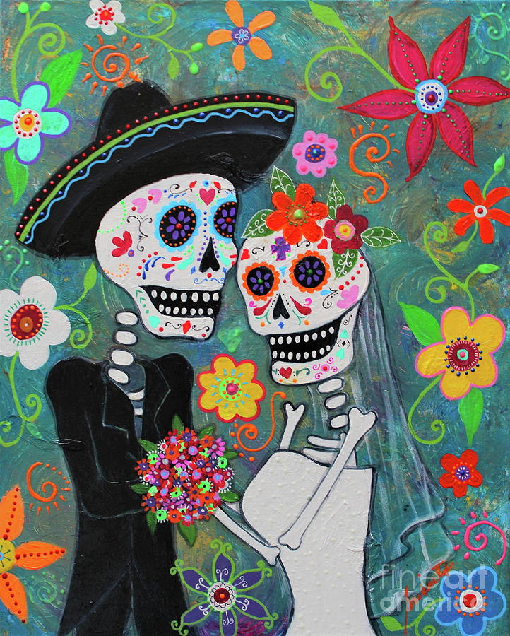 Flower Painting - Till Death Do Us Part by Pristine Cartera Turkus