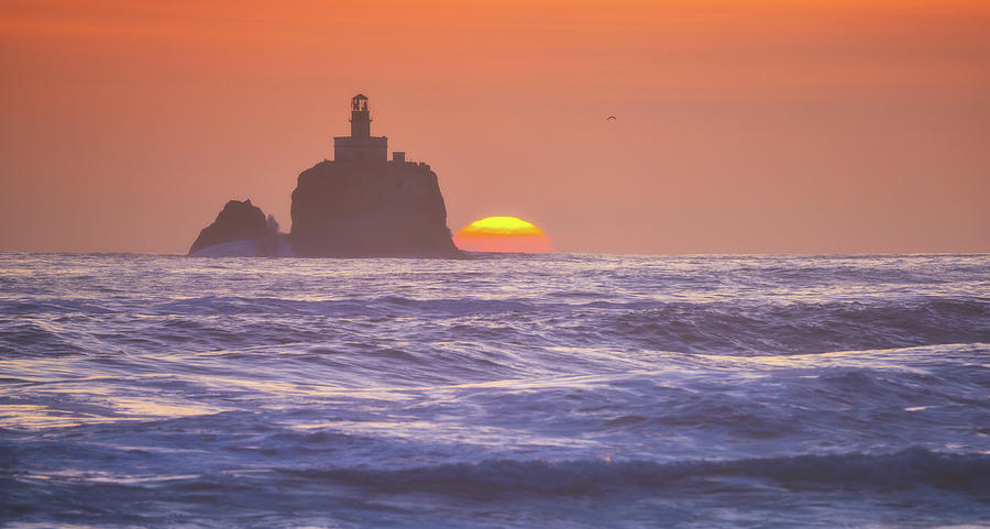 Tillamook Head Lighthouse Sun Photograph