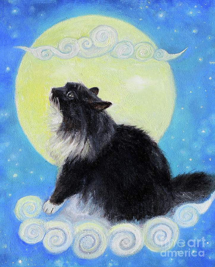 Tillie by Moonlight Painting by Manami Lingerfelt