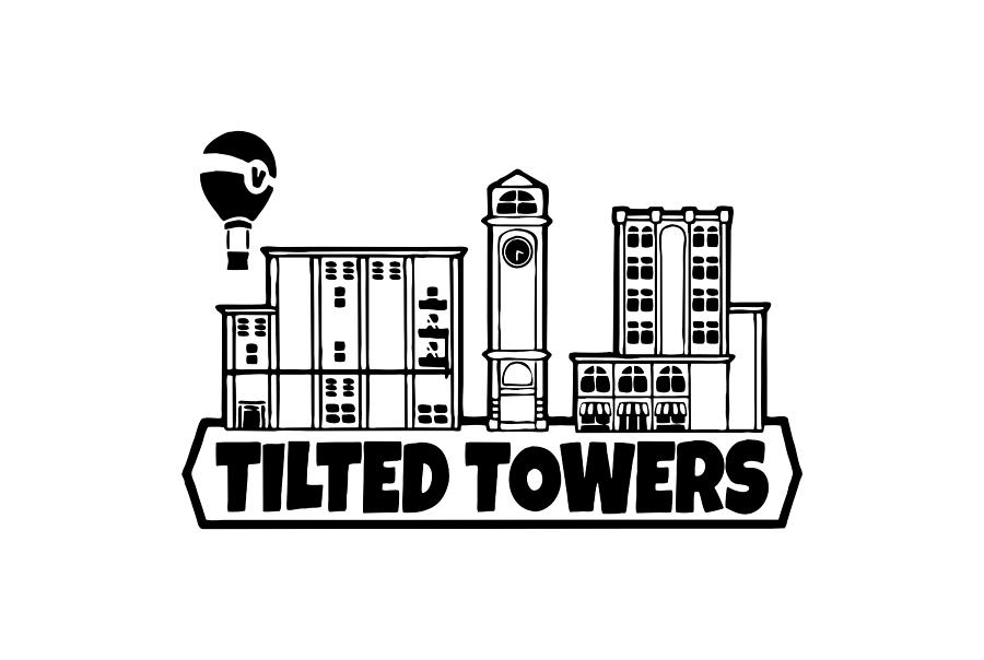 Tilted Towers Drawing by Dono Two Fine Art America