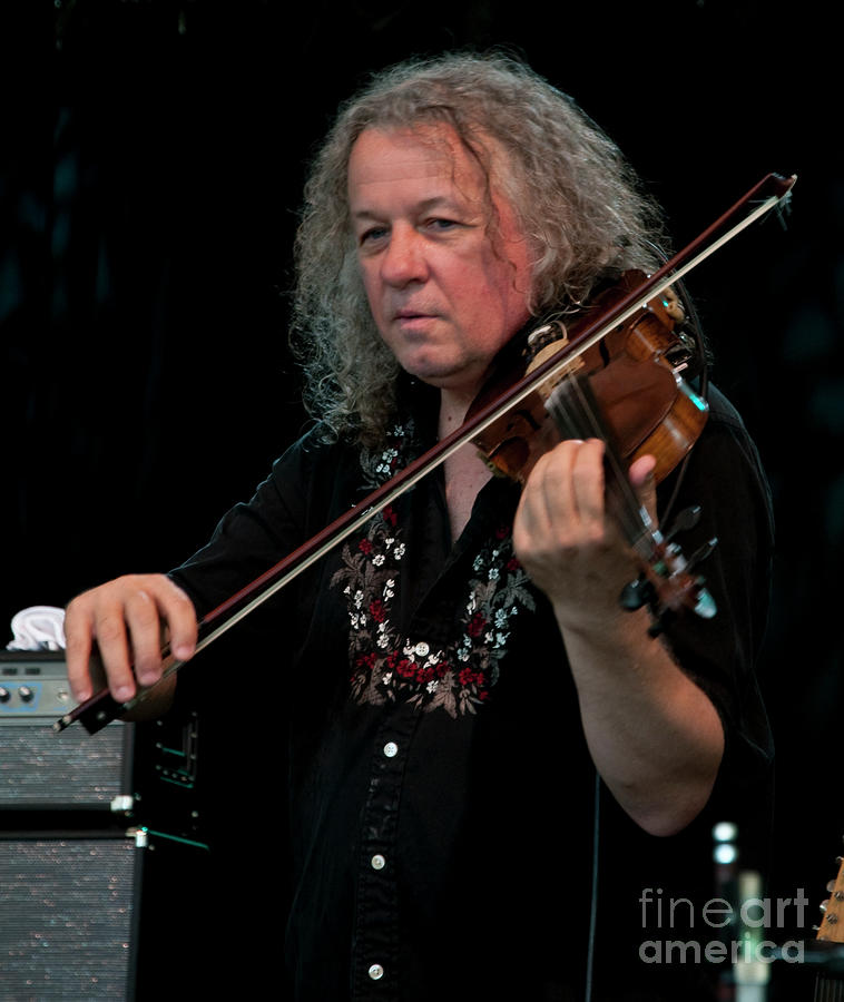 Tim Carbone with Railroad Earth at Bonnaroo 2011 Photograph by David Oppenheimer