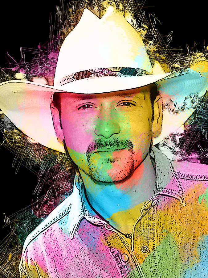 Tim McGraw Drawing by Bechtelar Natalia | Fine Art America