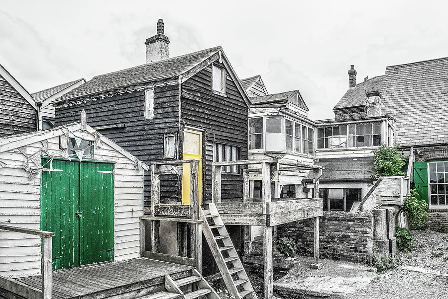 Timber And Wooden Huts In Lynsted, Kent, England Photograph