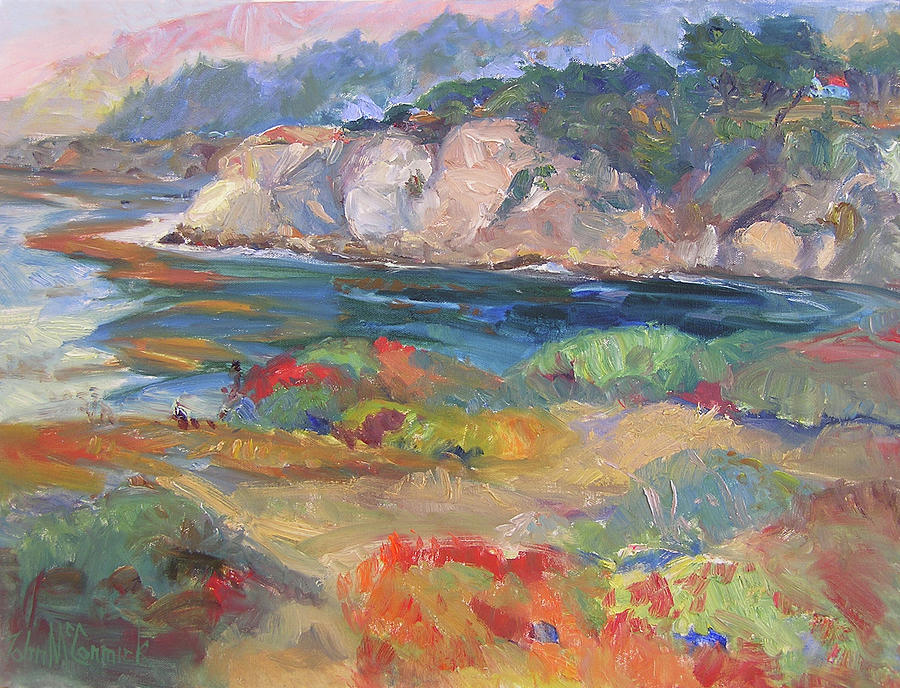 Timber Cove in Fall Painting by John McCormick
