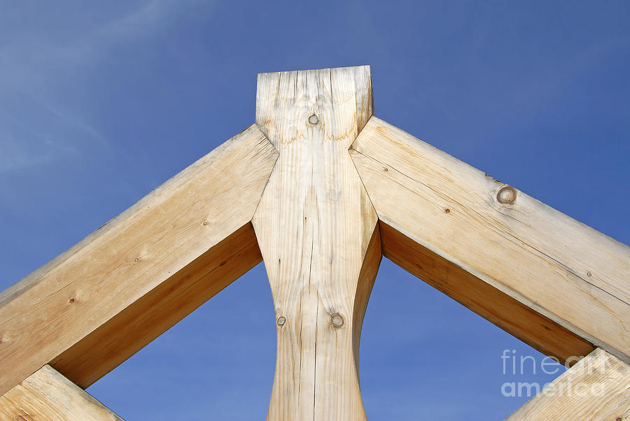 Timber Framing Photograph By Mark Winfrey - Pixels