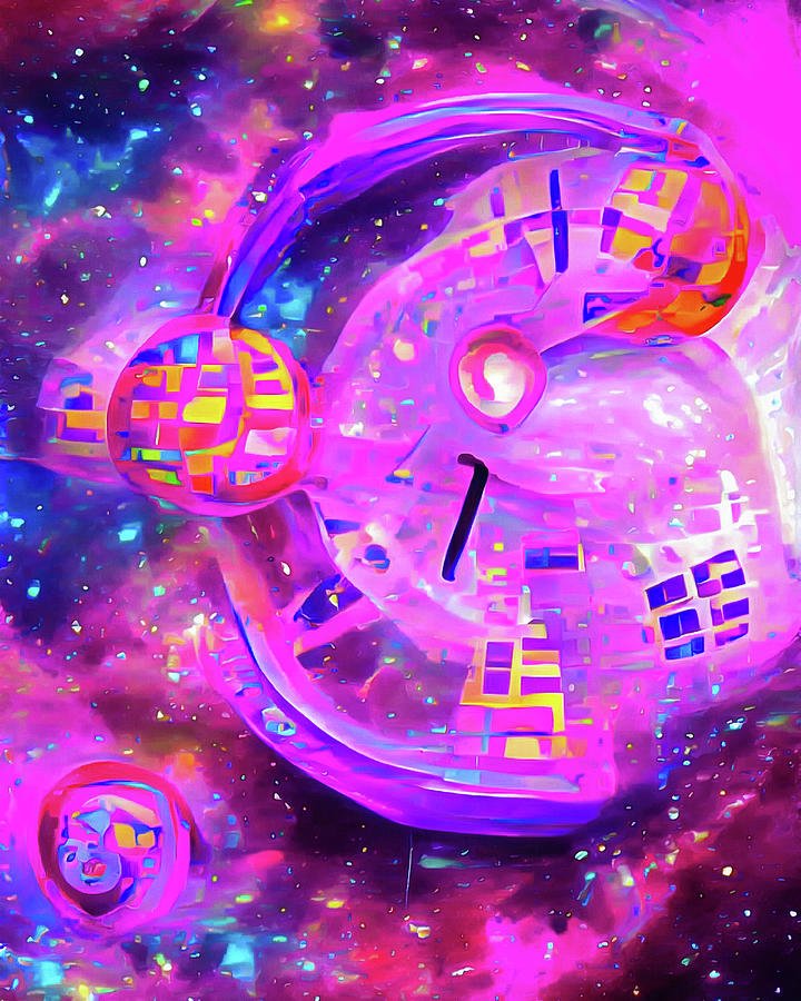 Time 04 Trippy Space Vortex Photograph by Matthias Hauser