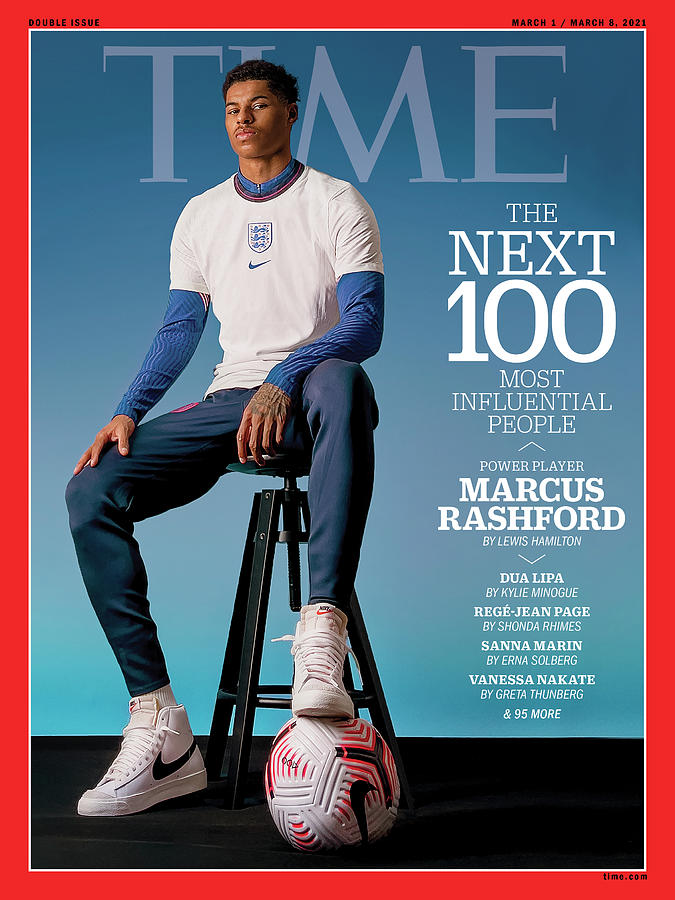 Soccer Photograph - TIME 100 Next - Marcus Rashford by Photograph by Nwaka Okparaeke for TIME