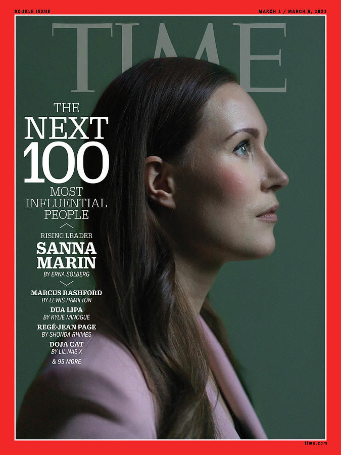 Politician Photograph - TIME 100 Next - Sanna Marin by Photograph by Marie Hald--INSTITUTE for TIME
