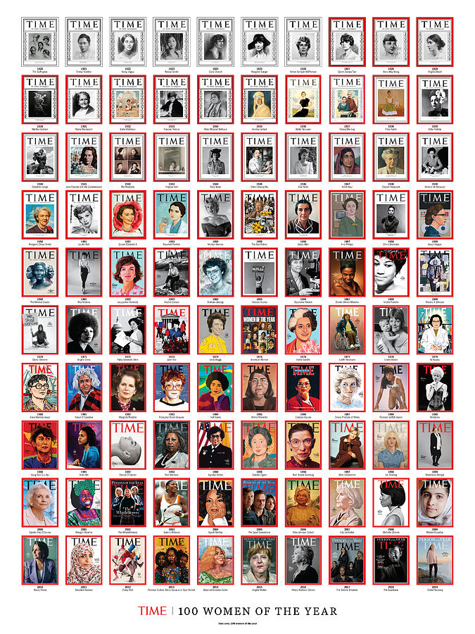 TIME 100 Women of the Year Poster -  For artist credits visit time.com/100-women-of-the-year Photograph by Various Artists