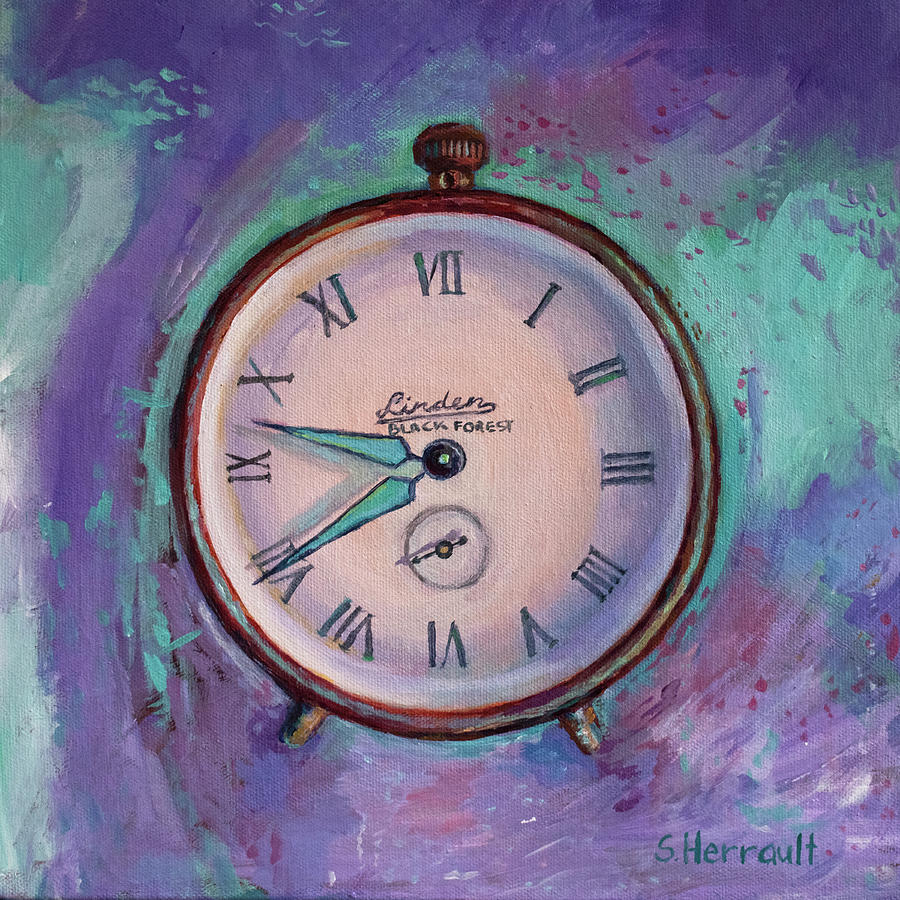 Time Flies Painting By Sandy Herrault - Fine Art America