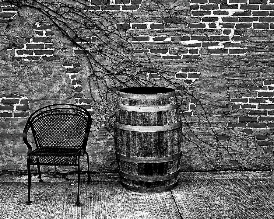 Time for a drink BW Photograph by Scott Olsen