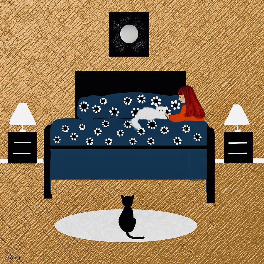 Time for bed illustration  Digital Art by Elaine Hayward