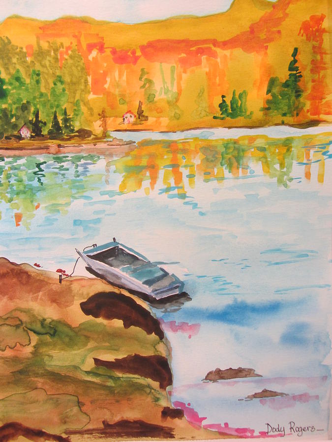 Time for Fishin Painting by Dody Rogers
