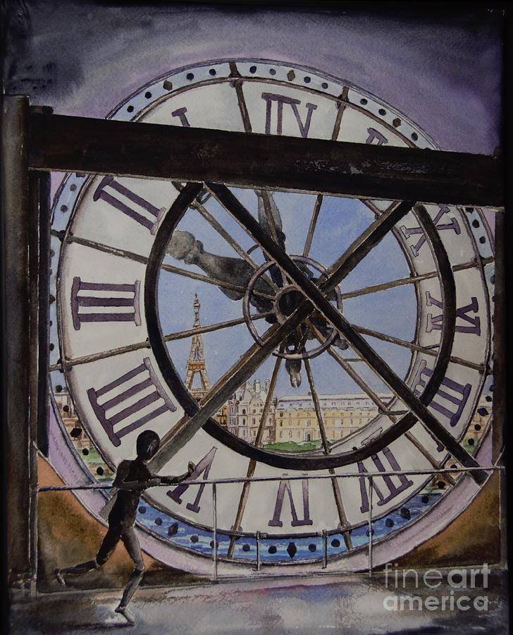 Time in Paris Painting by Bev Morgan