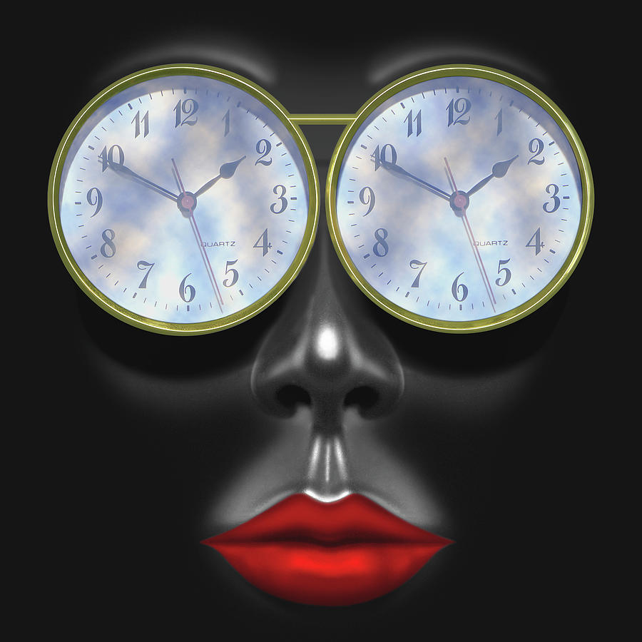 Clock Photograph - Time In Your Eyes - SQ by Mike McGlothlen