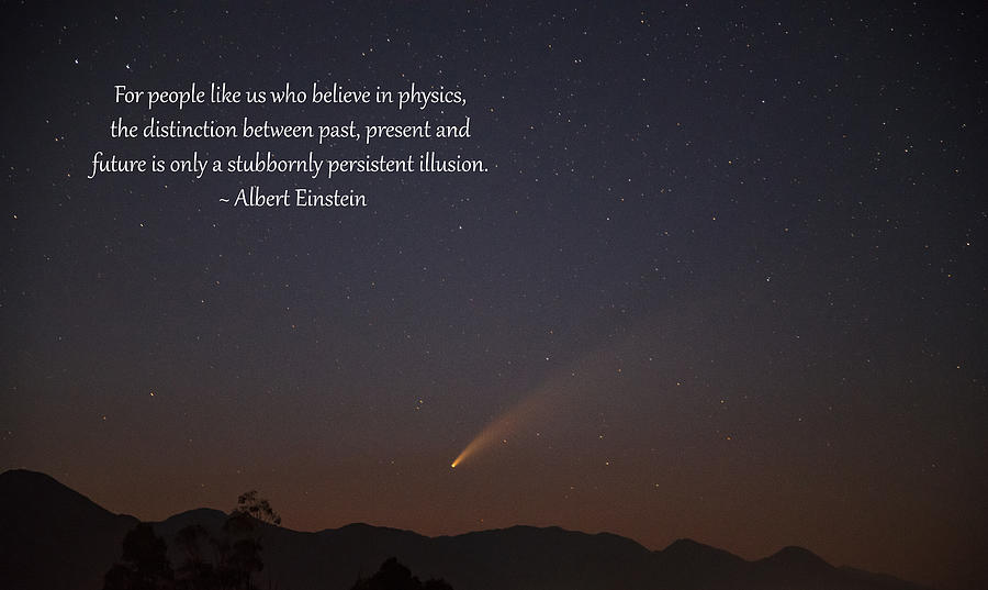 Albert Einstein Digital Art - Time is an illusion. by Steve Dudrow