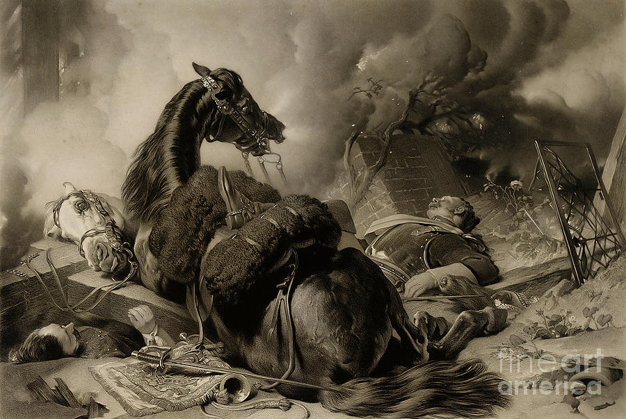 Time of War and Time of Peace Painting by Edwin Landseer