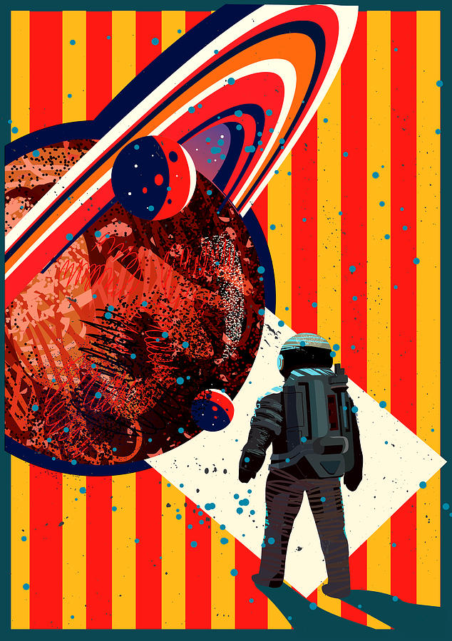Astronaut Digital Art - Time to Explore More by Sunil Kumar Kashyap