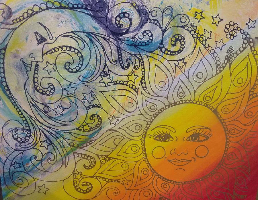 Hot Mess Painting - Time to Go by Michelle Reid Hot Mess Painting - Time to Go by Michelle Reid