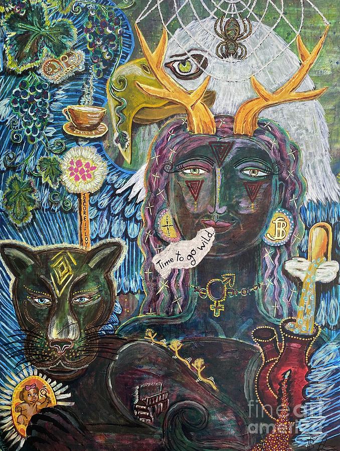 Time to Go Wild Painting by Sylvia Becker-Hill
