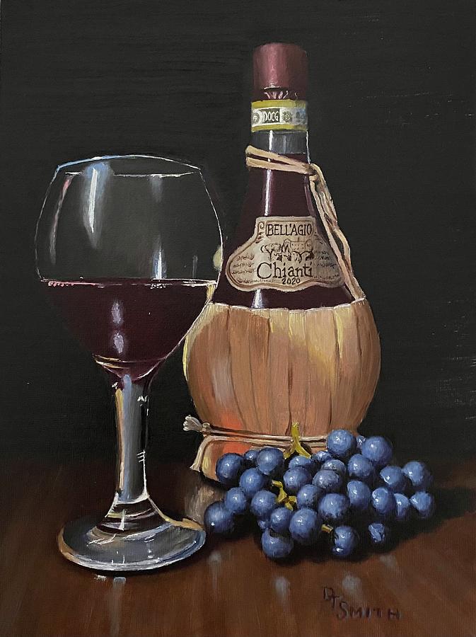 Wine Painting - Time to Wine Down by Daniel Smith