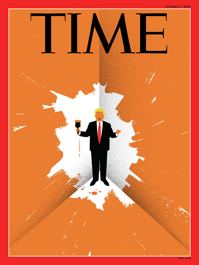 Time Photograph - TIME Trump Cover by Illustration by Edel Rodriguez for TIME