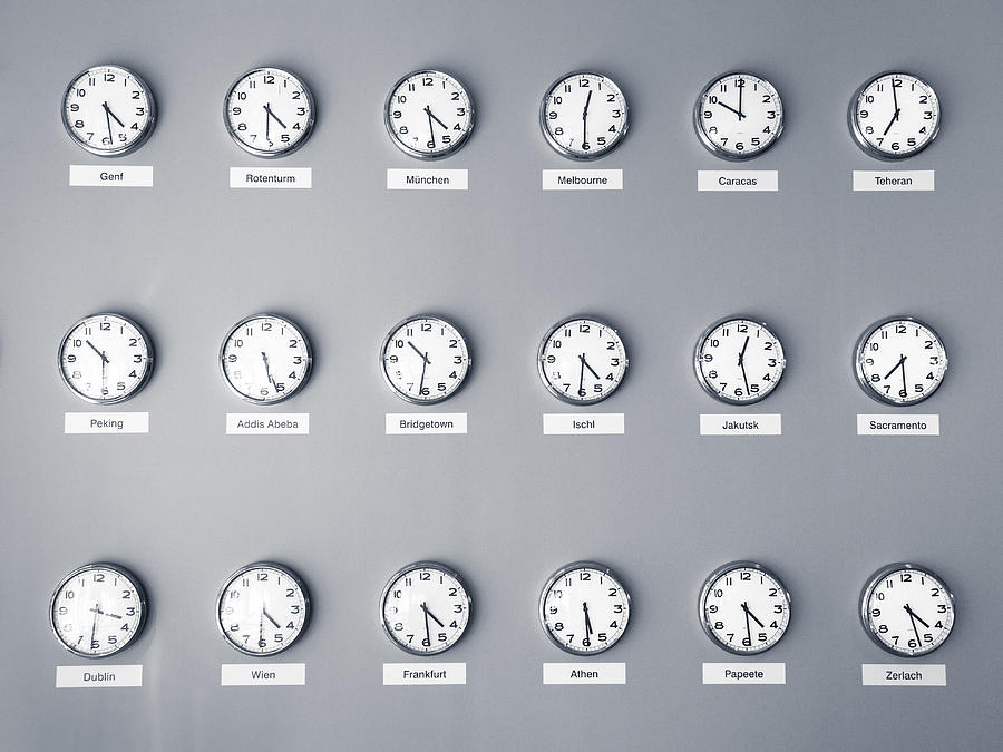 Time Zones Photograph by Ferrantraite