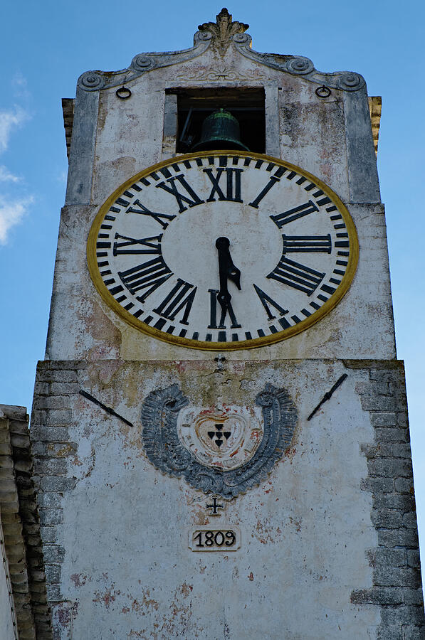 Timeless Beauty Saint Marys Church Clock Tower in Tavira Photograph by Angelo DeVal
