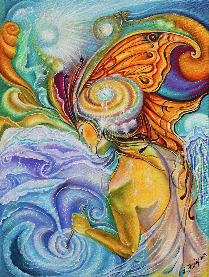 Surreal Landscape Painting - Timeless Bliss by Lori Felix Surreal Landscape Painting - Timeless Bliss by Lori Felix