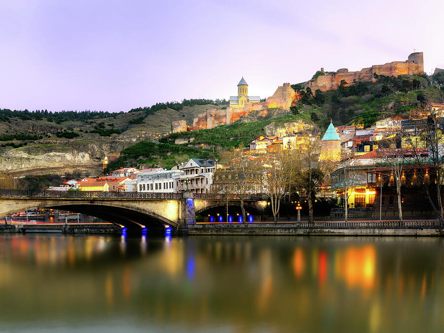 Timeless Glow, Tbilisis Old Town at Dusk Photograph by John Wright Timeless Glow, Tbilisis Old Town at Dusk Photograph by John Wright