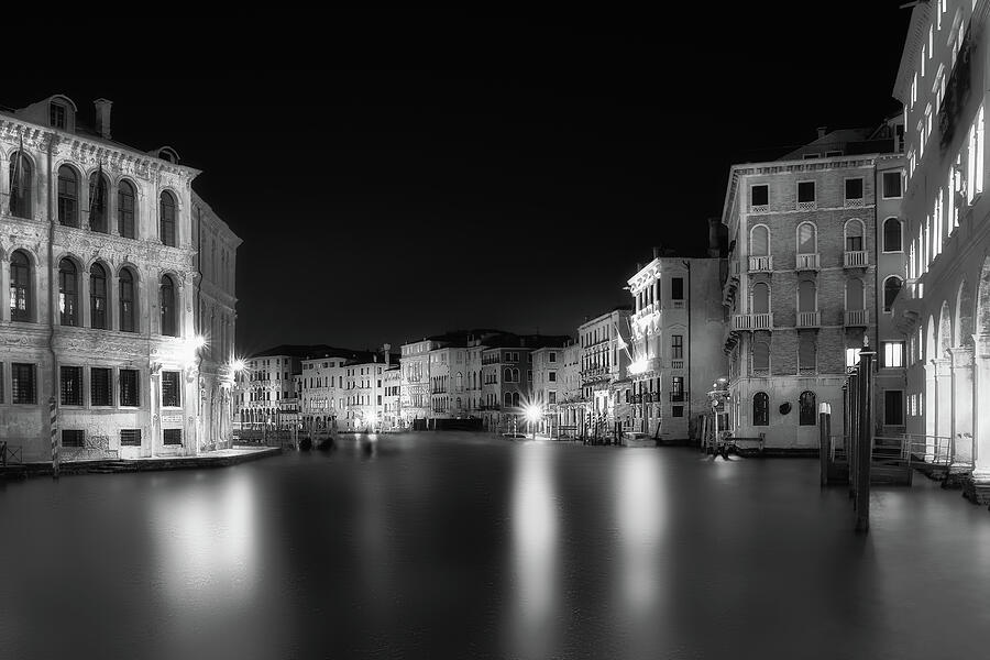 Timeless Reflections of a Venetian Night Photograph by John Wright Timeless Reflections of a Venetian Night Photograph by John Wright