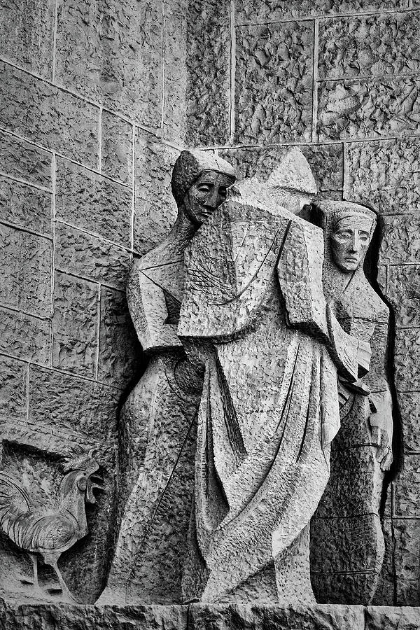 Times of the Denial - Passion Facade - Sagrada Familia Photograph by Nikolyn McDonald