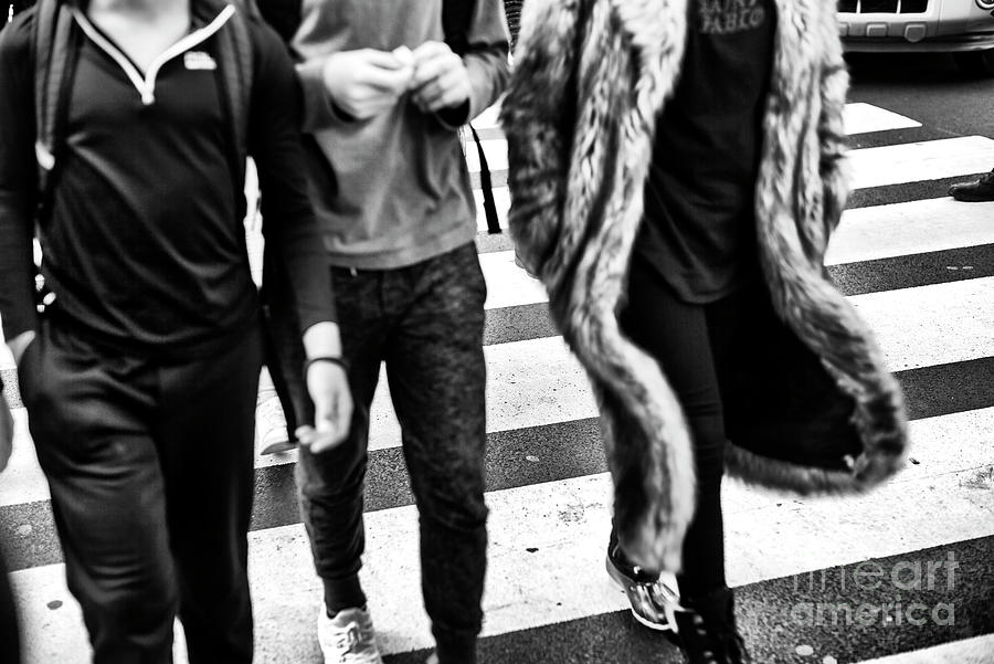 Times Square Crossings In Fur Photograph by John Rizzuto