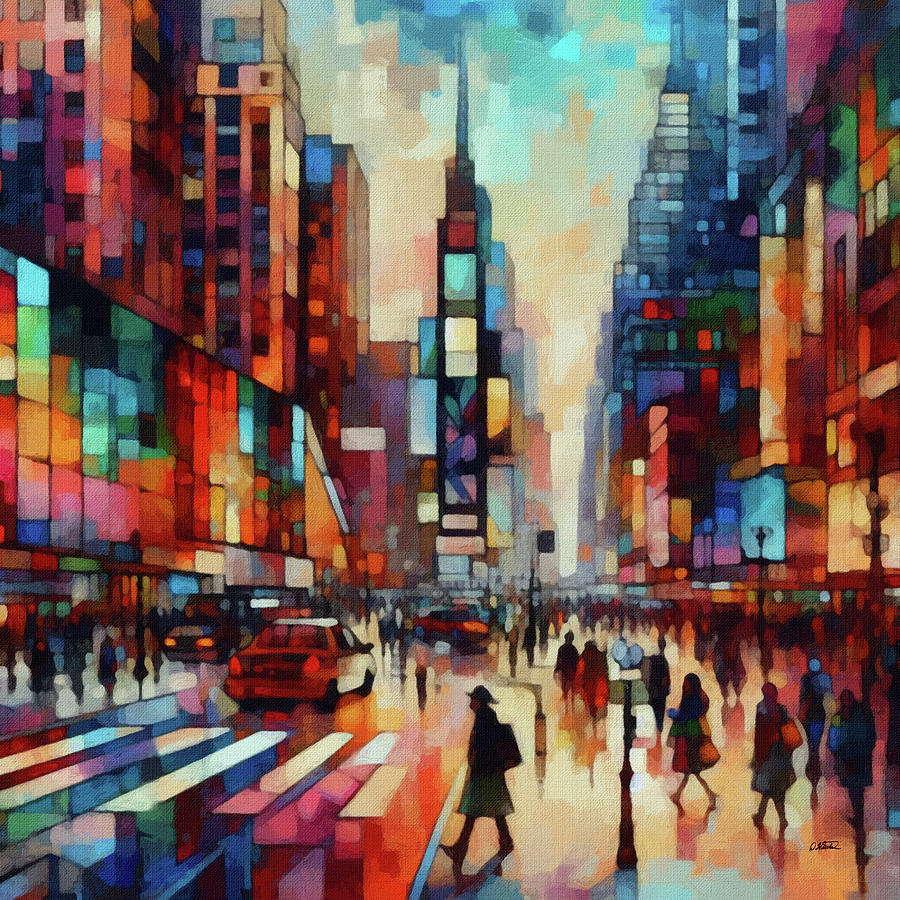 Times Square - DWP1387000 Painting by Dean Wittle - Fine Art America