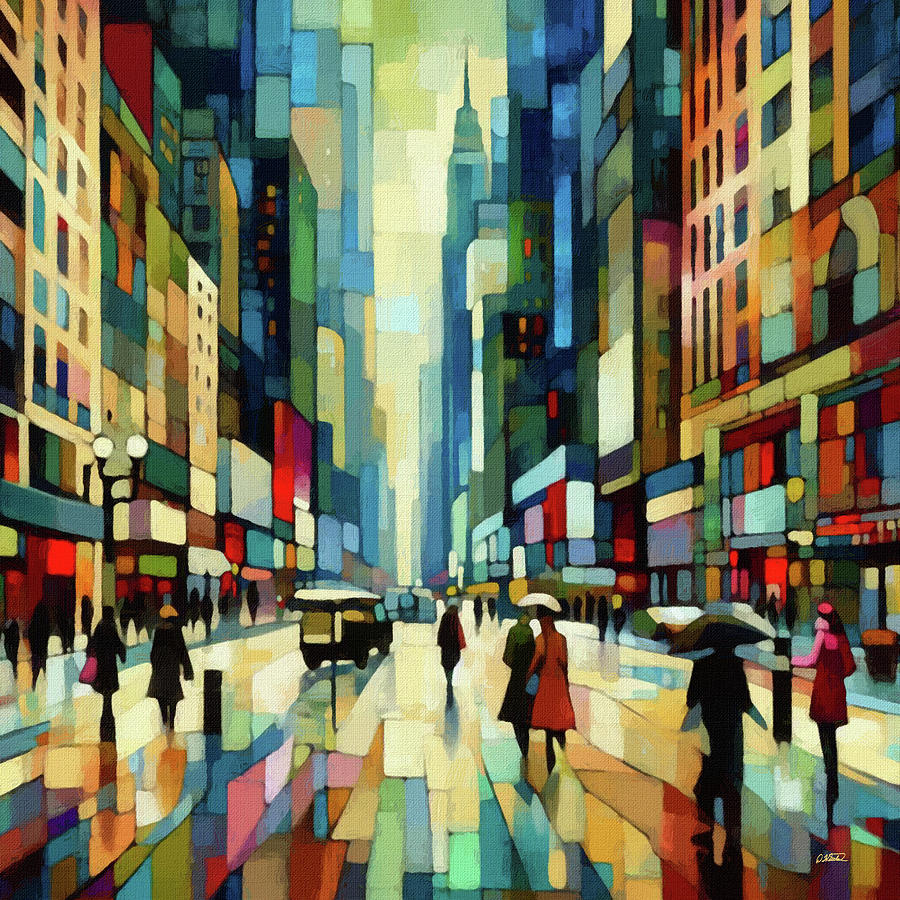 Times Square - DWP1387007 Painting by Dean Wittle - Fine Art America