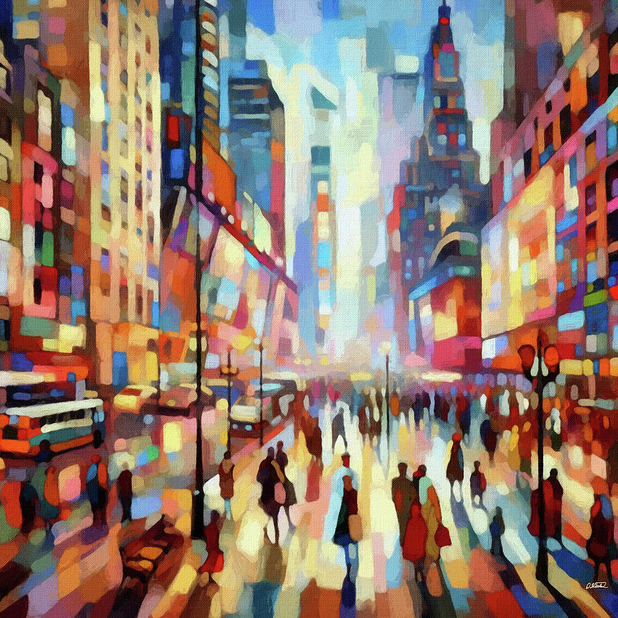 Times Square - Dwp1387013 Painting By Dean Wittle - Fine Art America