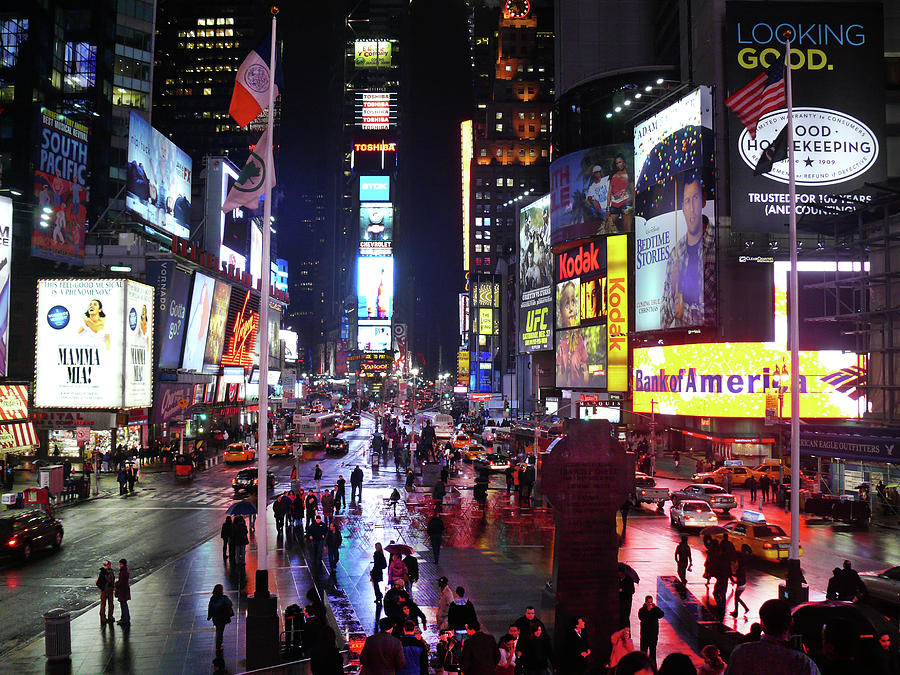 Times Square Photograph - Times Square by Mike McGlothlen