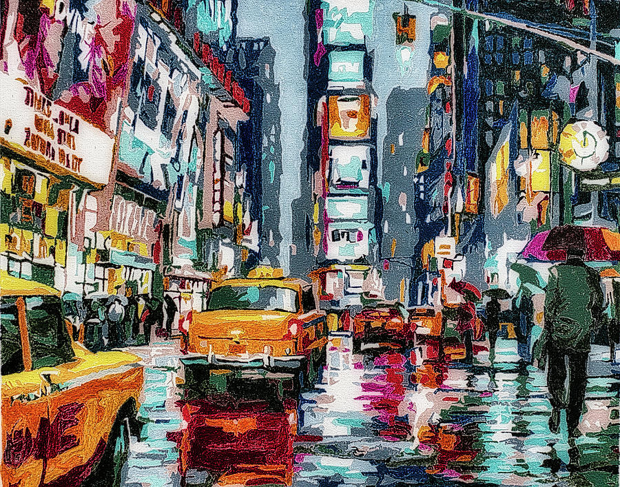 Times Square, New York Painting by Rene Dion - Fine Art America