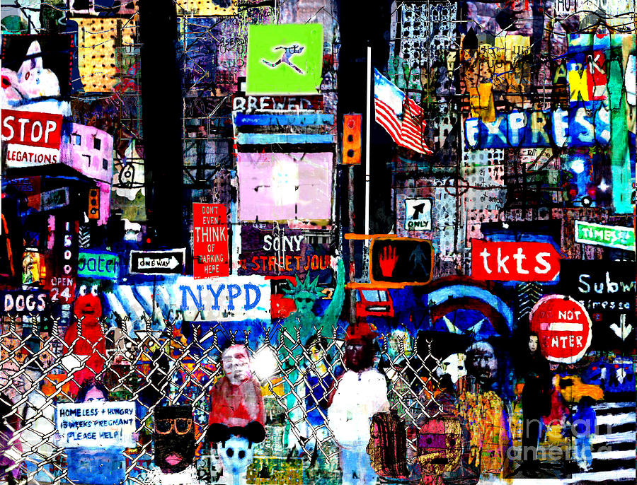 Times Square Night  Digital Art by Andy Mercer