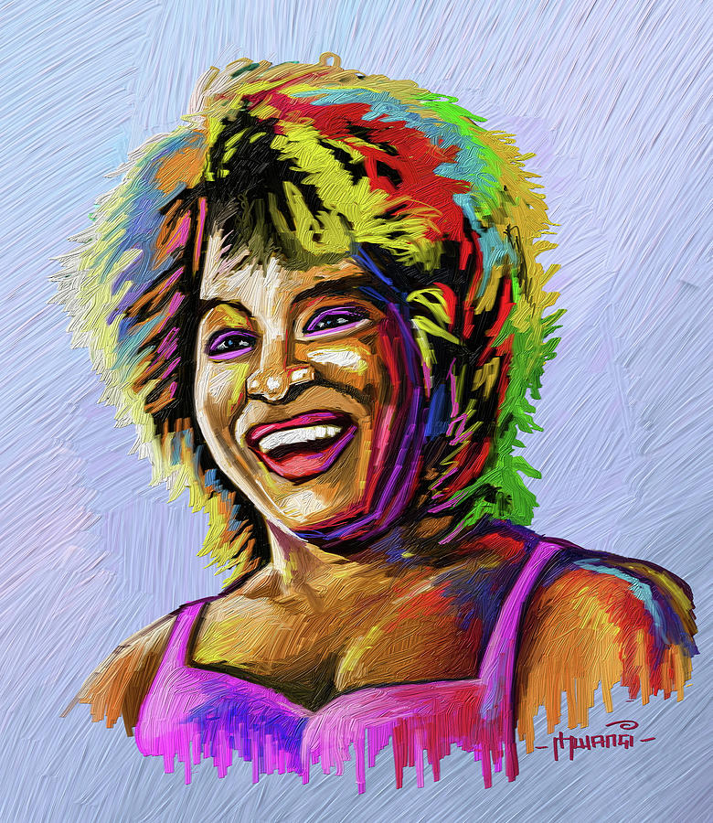 Tina Turner Painting by Anthony Mwangi