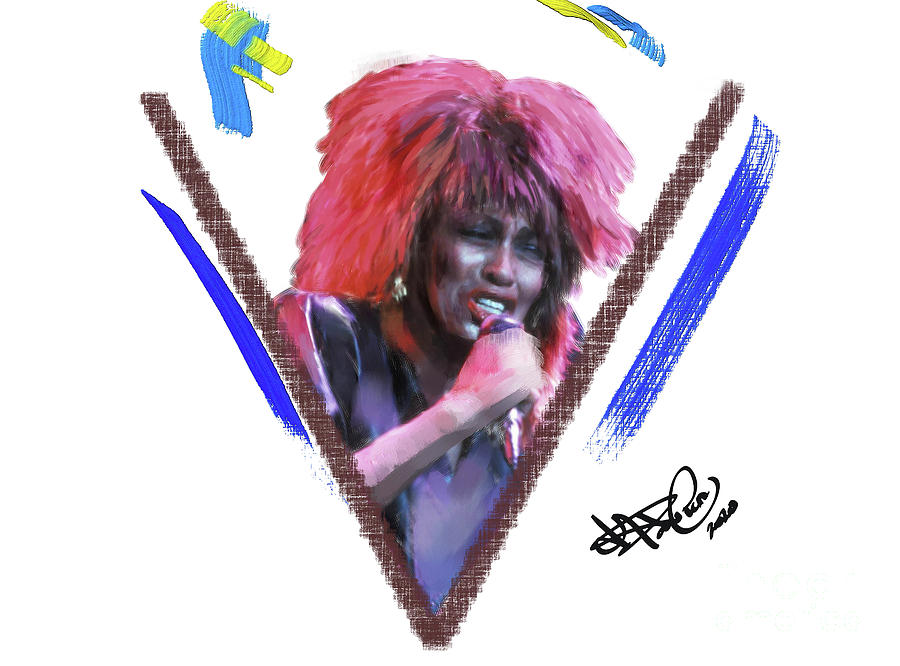 Tina Turner Digital Art by Donald Pavlica
