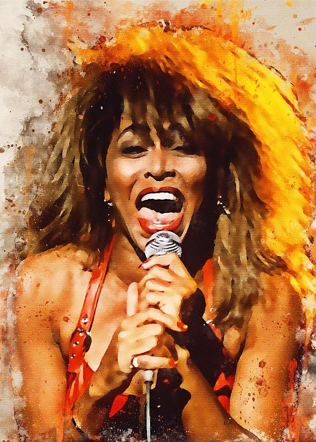 Tina Turner Digital Art by Kha Dieu Vuong - Fine Art America