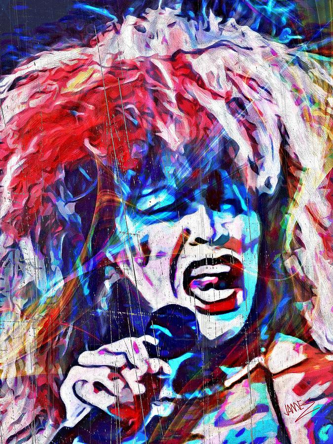 Tina Turner live Painting by James Shepherd