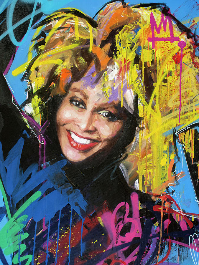 Tina Turner Painting by Richard Day