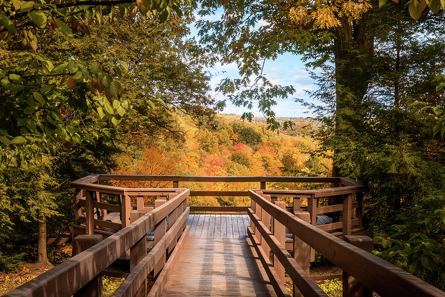 Tinker's Creek Gorge Scenic Overlook, Bedford Reservation Photograph by ...