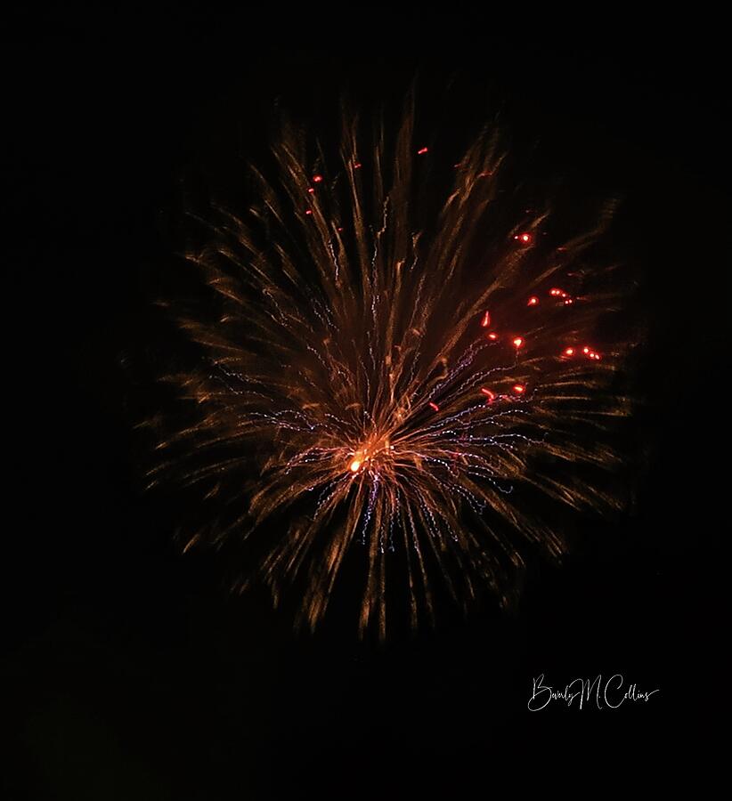 Tinsel Firework Photograph by Beverly M Collins