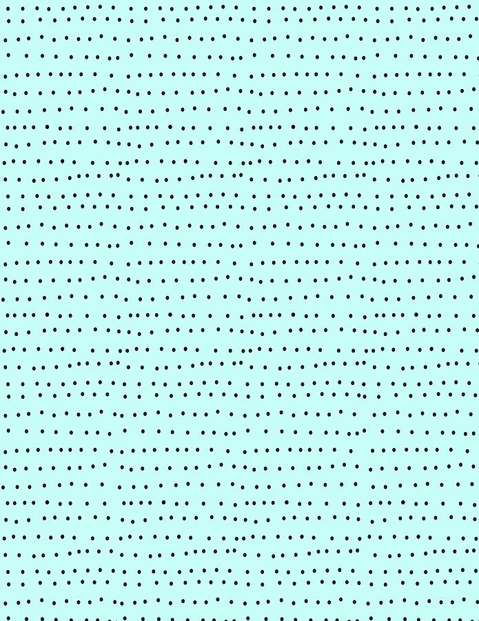 Tiny Black Dots On Mint Digital Art by Ashley Rice