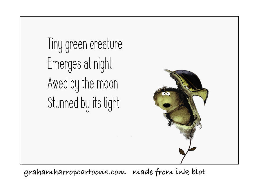 Tiny green creature Mixed Media by Graham Harrop