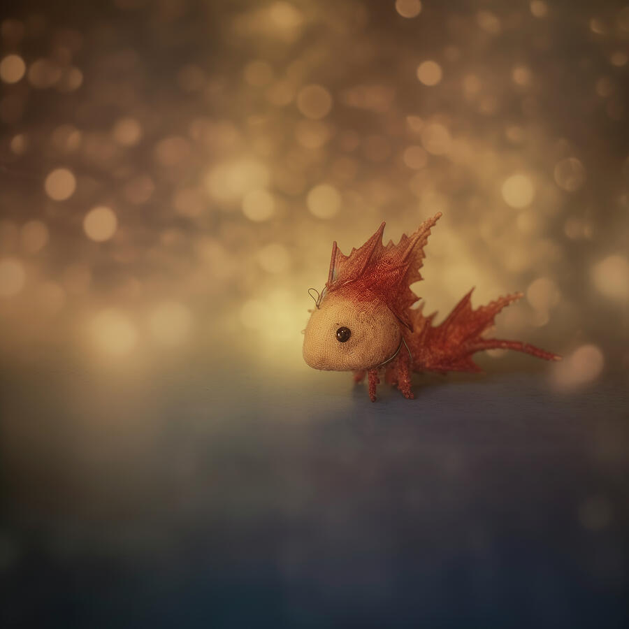 Tiny Sea Dragon Toy Critter Digital Art