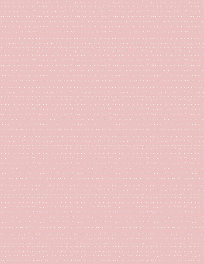 Tiny White Dot Lines On Baby Pink Digital Art by Ashley Rice